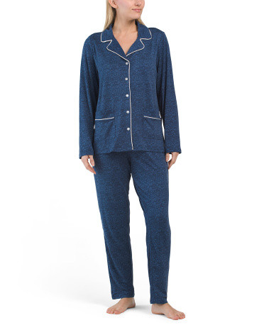 Notch Collar Pajama Set | TJ Maxx