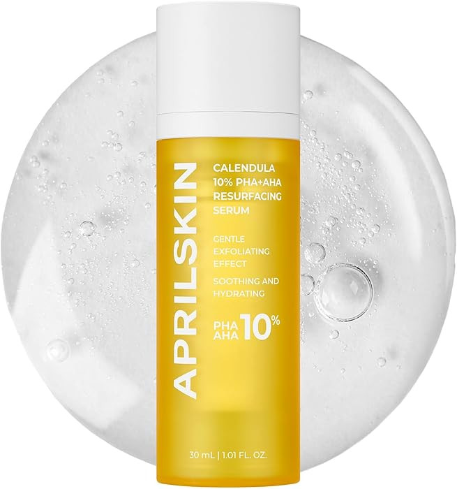APRILSKIN Vegan Calendula10% PHA+AHA Resurfacing Serum | Cruelty-Free | Dry, sensitive, acne-pron... | Amazon (US)