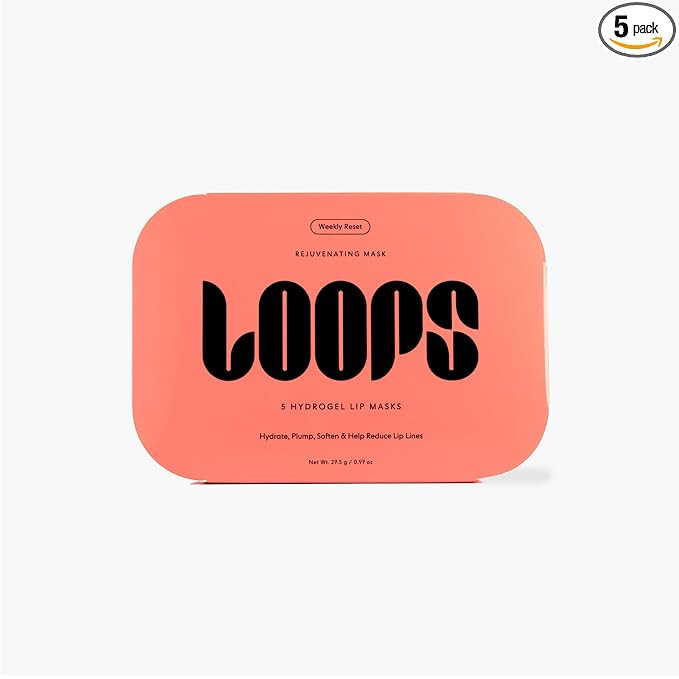 LOOPS Weekly Reset Hydrogel Lip Mask - Super Hydrating Mask for Moisturizing Lips - Rejuvinate an... | Amazon (US)