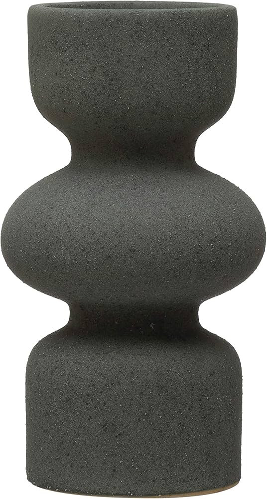 Bloomingville Stoneware Tealight/Taper, Matte Grey Candle Holder | Amazon (US)