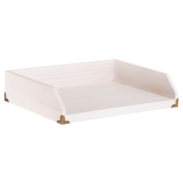 Paper Tray White Wood - Threshold™ | Target