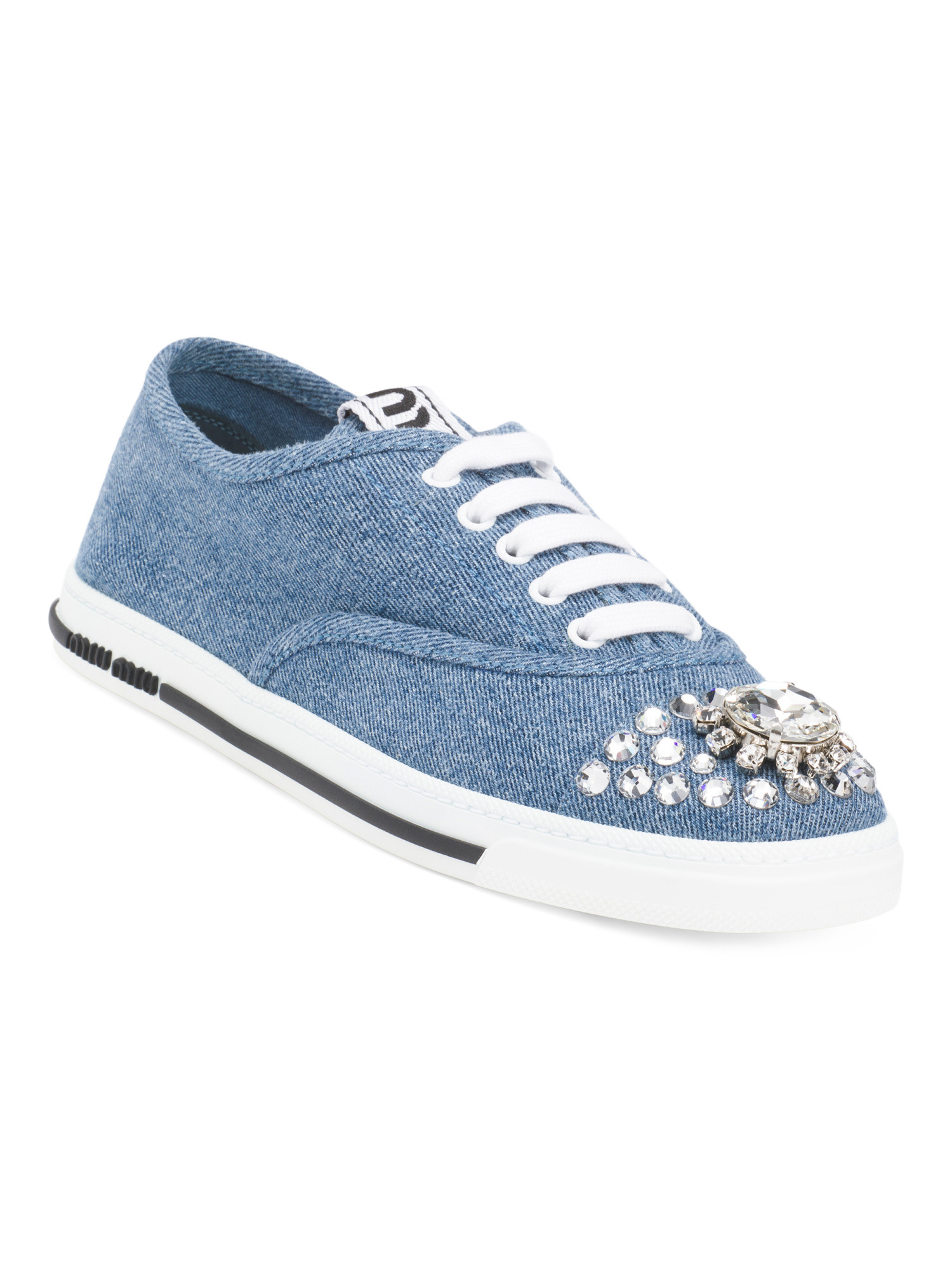 Made In Italy Denim Crystal Embellished Sneakers | Casual Sneakers | Marshalls | Marshalls