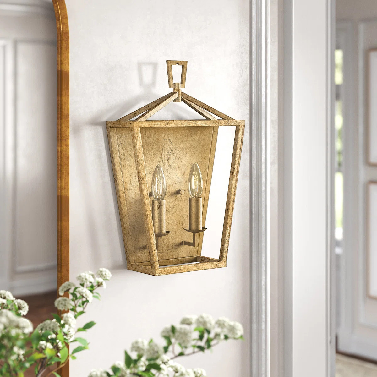 Arisztid Metro 2 - Light Dimmable Candle Wall Light | Wayfair North America