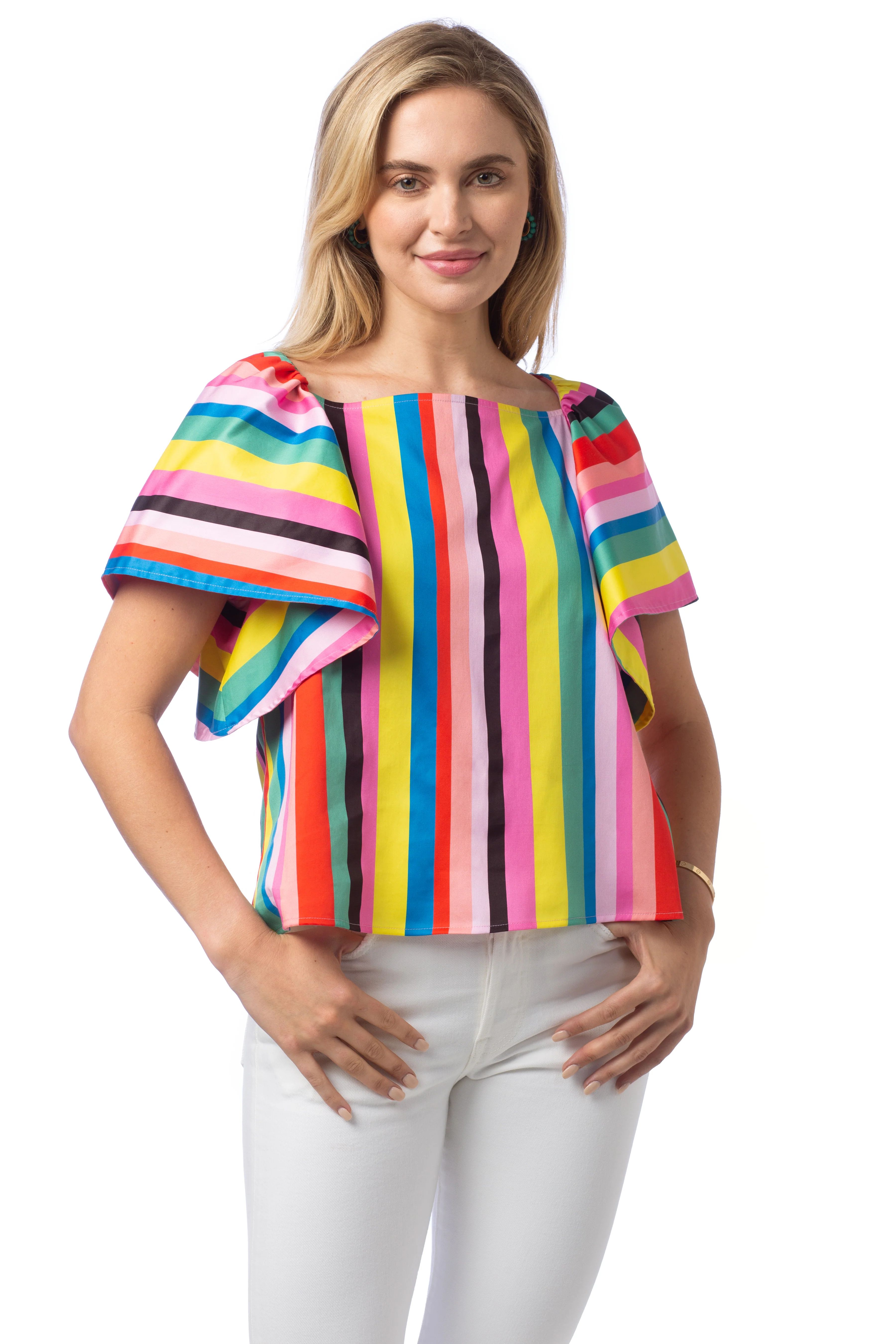 Campbell Top- in Boardwalk Stripe | CROSBY by Mollie Burch