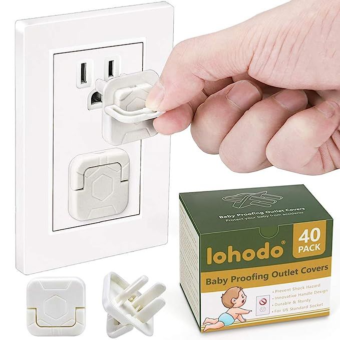 Outlet Covers Baby Proofing Socket Protectors Child Safety Plug Caps Difficult for Toddler to Rem... | Amazon (US)