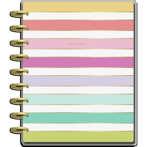 The Happy Planner, Classic 12 Month Planner, Happy Stripes, 2022, 8.75"x 1.37"x 9.75" - Walmart.c... | Walmart (US)