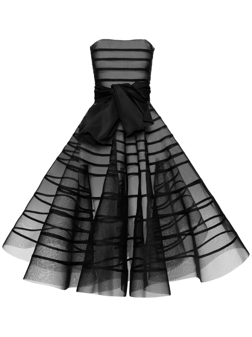 Oscar De La Renta bow-embellished Cage Gown - Farfetch | Farfetch Global