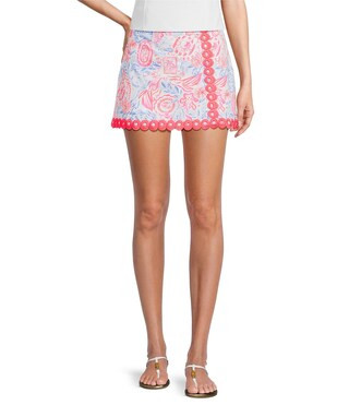 Lilly Pulitzer Michelina Lil Sun Sea Sand Print Mini Skort | Dillard's | Dillard's
