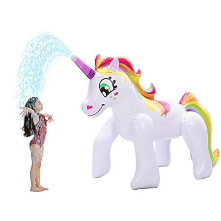 JOYIN Inflatable Unicorn Yard Sprinkler Alicorn/ Pegasus Lawn Sprinkler for Kids (36 x 53 ) | Walmart (US)