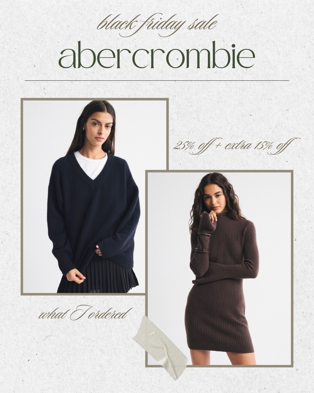 Abercrombie Black Friday sale - what I bought. Everything is on sale plus use code AFTIA to stack for an extra 15% off 

#LTKSaleAlert #LTKCyberWeek