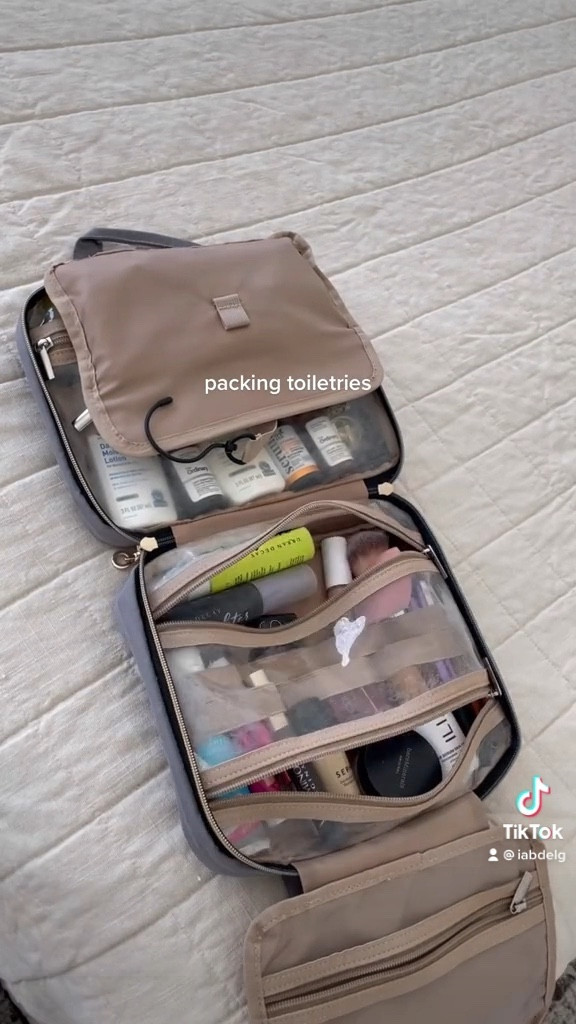 the best bag for packing toiletries for travel 🧳 

#LTKunder100 #LTKtravel #LTKbeauty