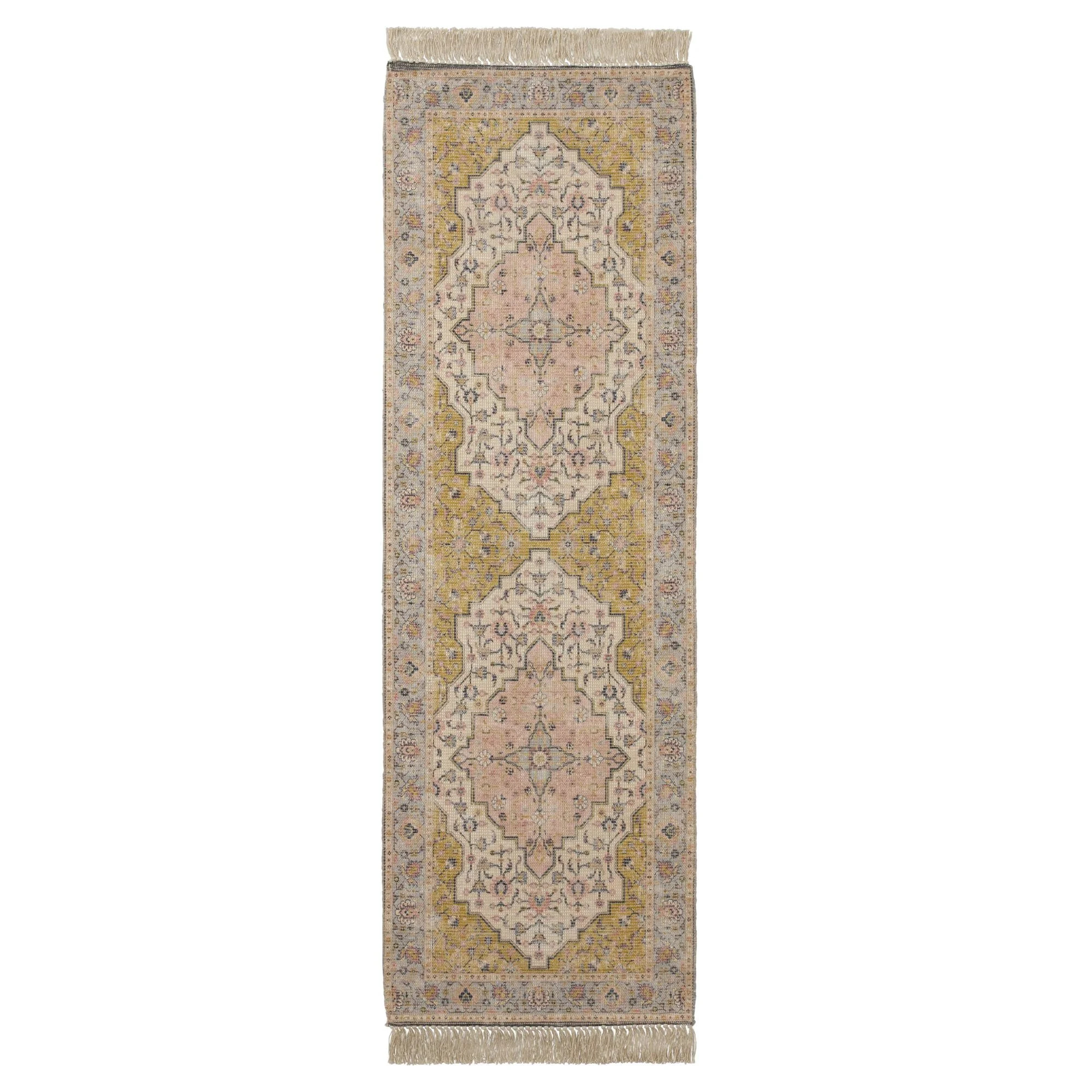 Better Homes & Gardens Persian Fringe Area Rug, Blush, 24"x84" | Walmart (US)