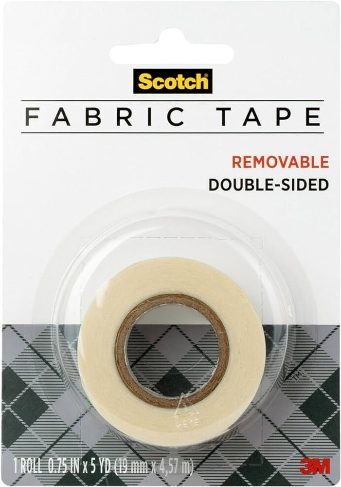 Scotch Removable Fabric Tape, 3/4 in x 180 in, 1/Pack, Removable and Double Sided (FTR-1-CFT) | Amazon (US)