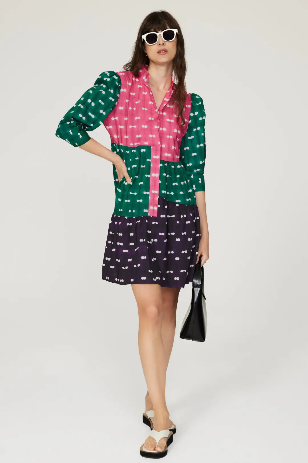 Short Polka Dot Shirt Dress | Rent the Runway