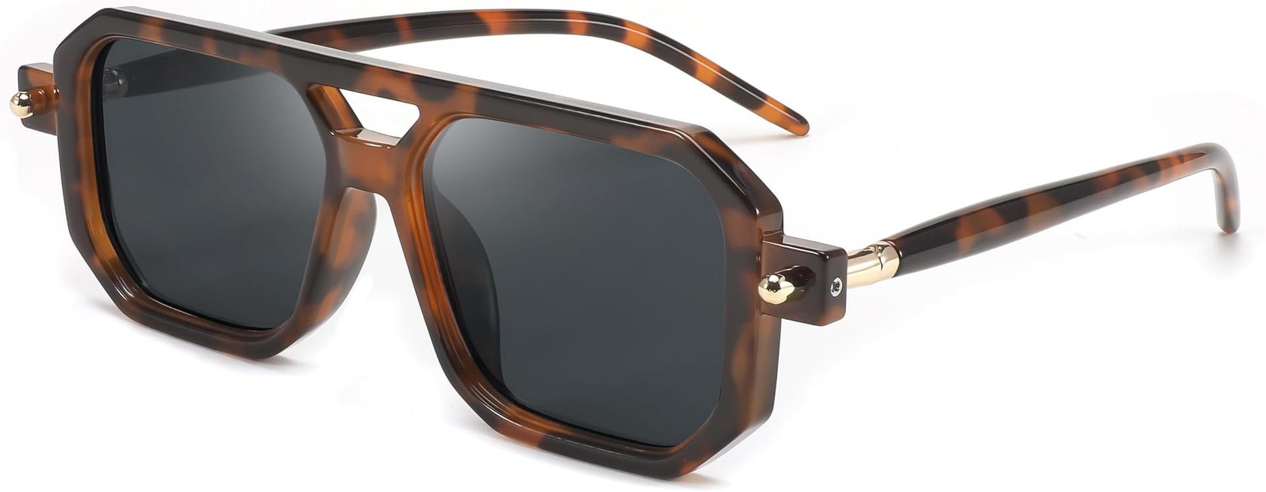 FEISEDY Vintage Square 70s Flat Aviator Sunglasses Women Men Classic Retro Stylish Frame UV400 Su... | Amazon (US)