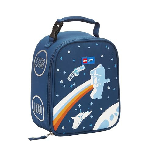 LEGO Kids City Heritage Classic Lunch Box, Insulated Soft Reusable Lunch Bag Meal Container for Boys and Girls, Perfect for School, or Travel, Meal Tote to Keep Food and Drinks Cold, Space Walk | Amazon (US)
