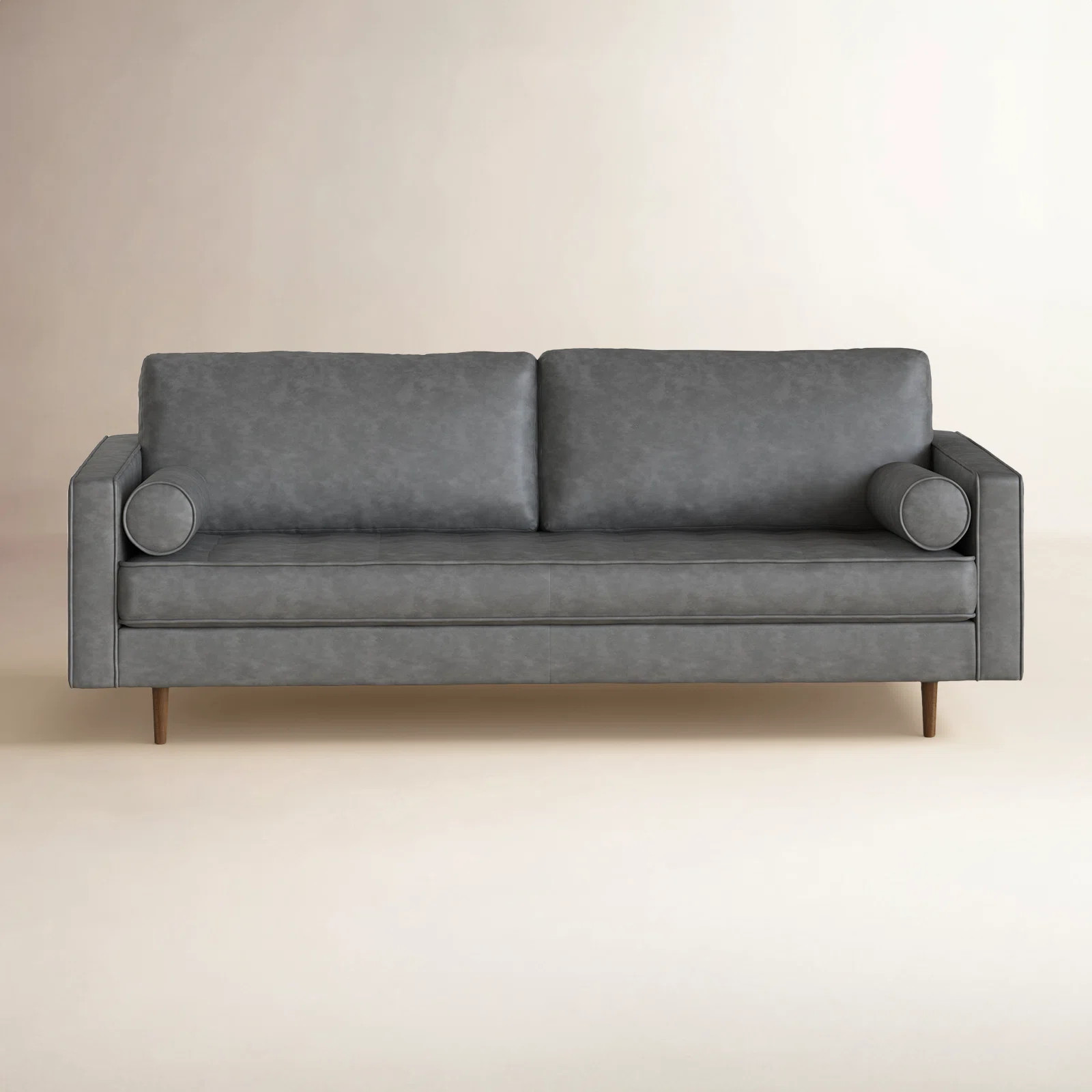 Geo 84" Vegan Leather Sofa | Wayfair North America