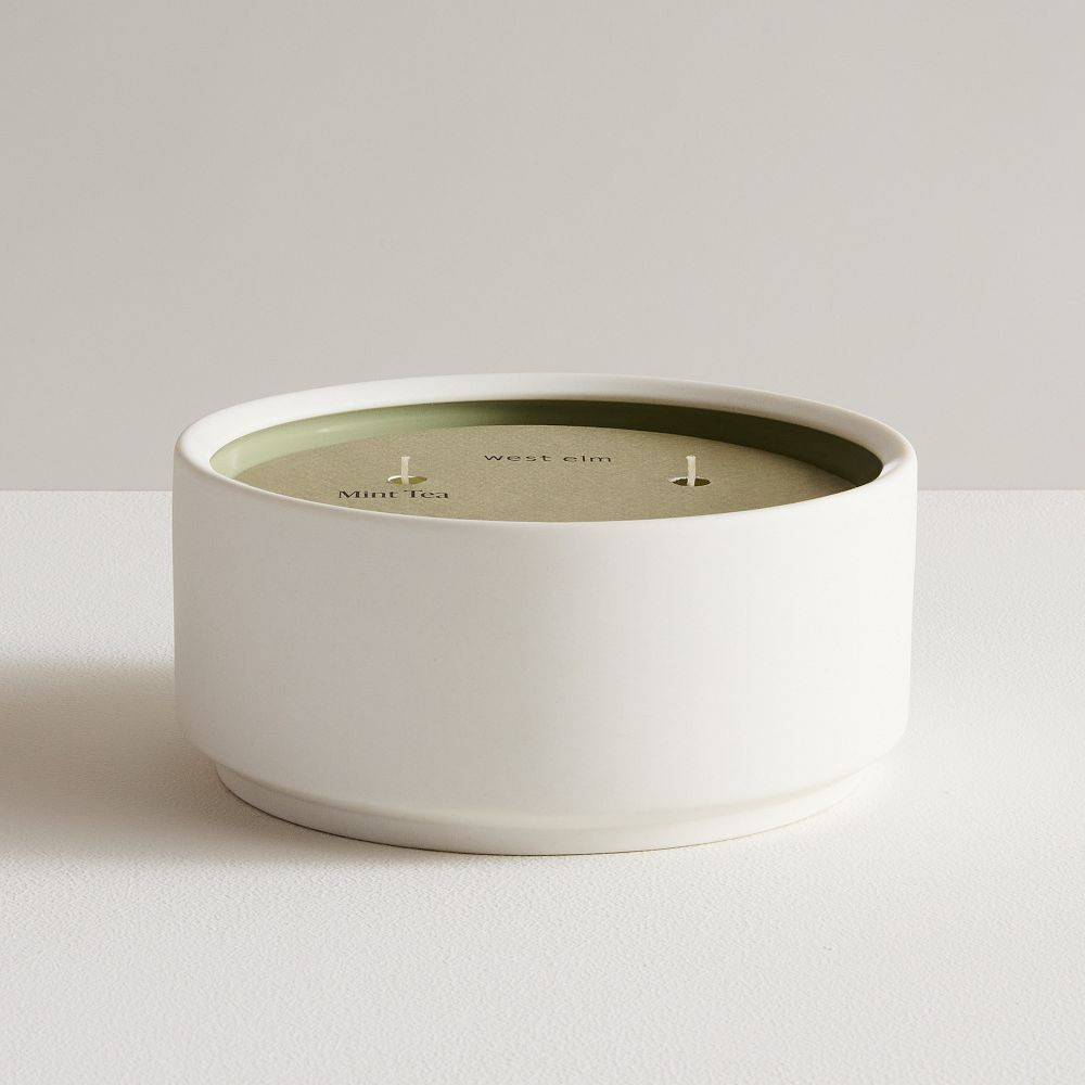 West Elm Homescent Triple Wick Candle - Mint Tea | West Elm (US)