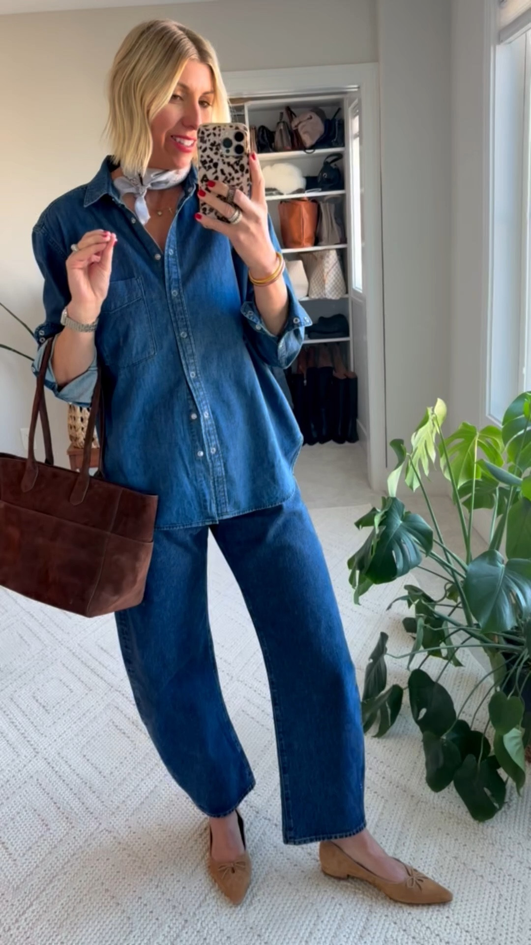 How to style on oversized denim shirt this spring. 
Wearing a size medium in this AYR shirt  

#LTKspring #LTKspringtrends #LTKootd