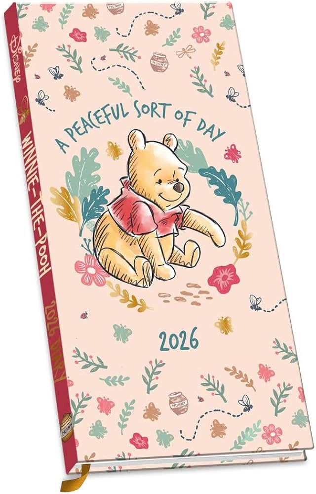 2026 DIARY DISNEY WINNIE THE POOH WEEK TO VIEW SLIM POCKET DIARY OFFICIAL PRODUCT | Amazon (UK)