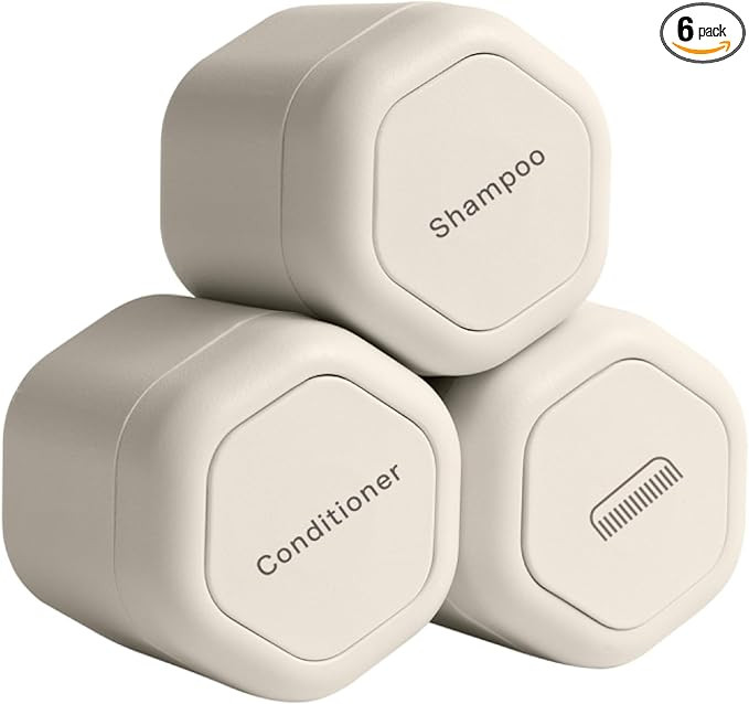 Cadence Travel Containers - Haircare Set - Magnetic Travel Capsules - For Shampoo, Conditioner, H... | Amazon (US)