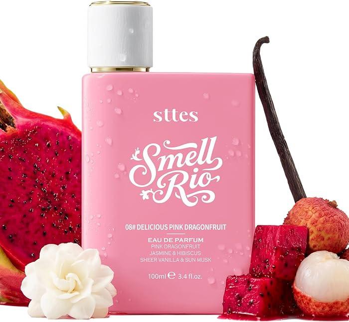 Smell Rio 08# (Delicious Pink Dragonfruit) Eau de Parfum for Women, Fruity Floral Perfume with Pi... | Amazon (US)