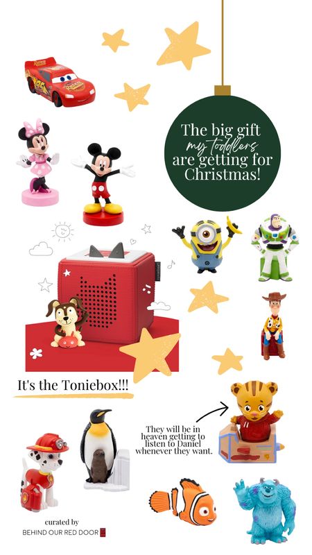 After weeks of thinking about it and waiting for the fun #cyberweek deals, my kids are 100% getting the #Toniebox for their big Christmas gift!!!!! So excited for the #screenfree fun. Some of the #Tonies characters were sold out, so I’ve linked where I’ve found them in stock and at the lowest price! I love #blackfriday when it means discounts on things I would buy full price anyhow! 😍

#LTKGiftGuide #LTKCyberweek #LTKkids