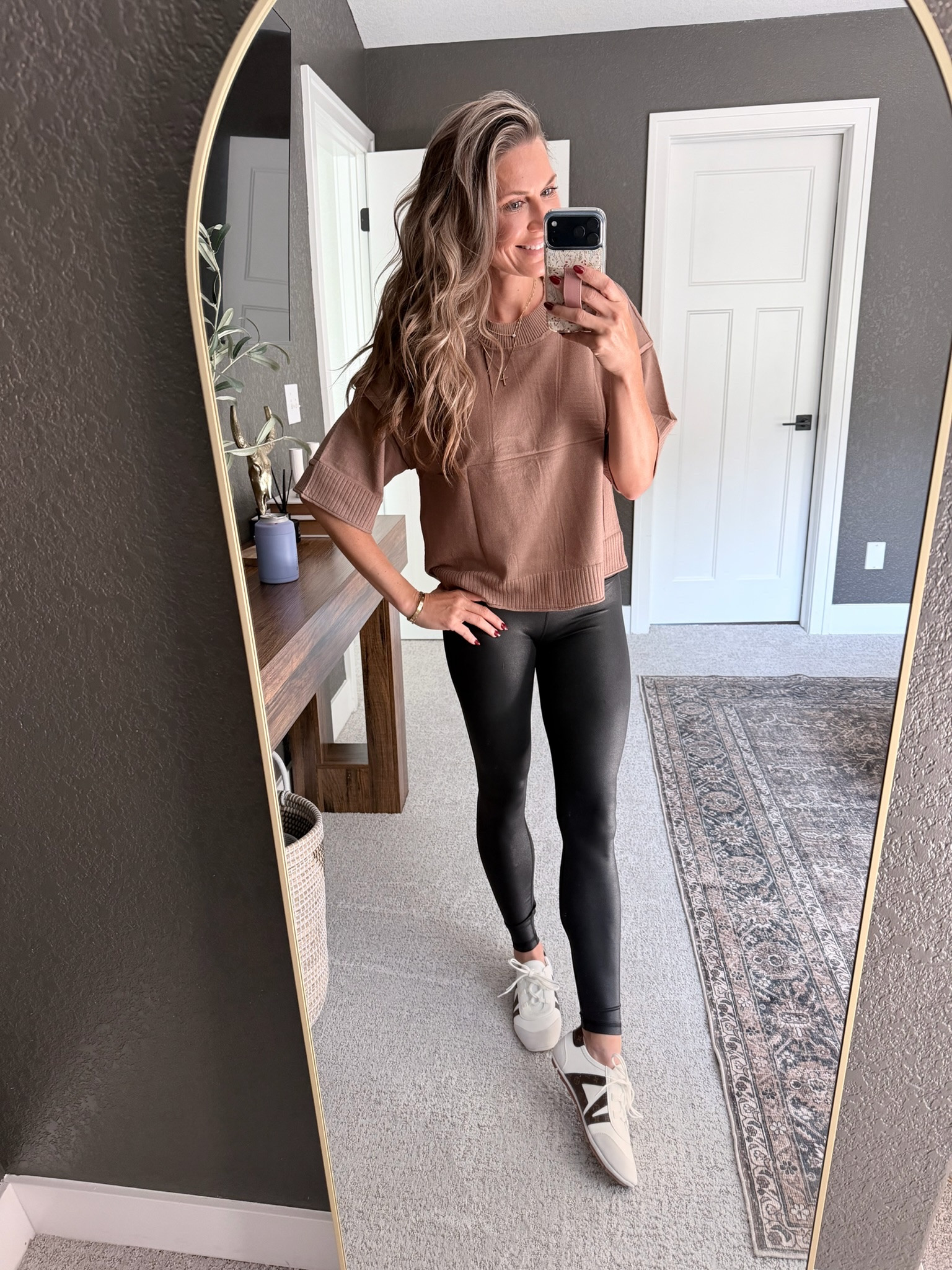 The perfect faux leather affordable leggings! 

#LTKootd #LTKStyleTip #LTKFindsUnder50