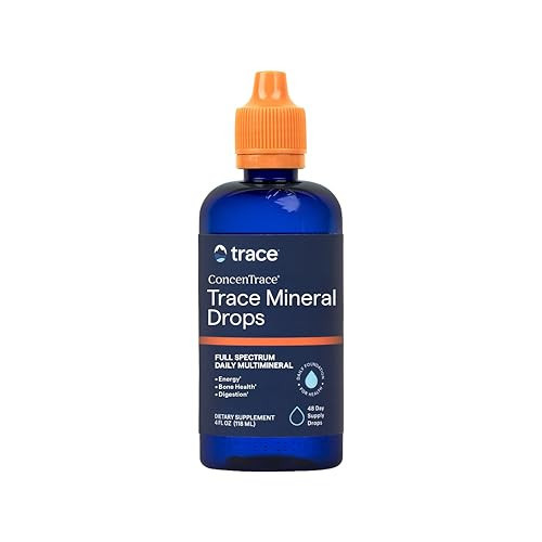 Trace Minerals ConcenTrace Trace Mineral Drops | Supports Energy, Digestion, Bone Health & Hydration, 70+ Ionic w/Magnesium, Chloride & Potassium | Keto, Vegan & Non-GMO | 48 Servings | Amazon (US)