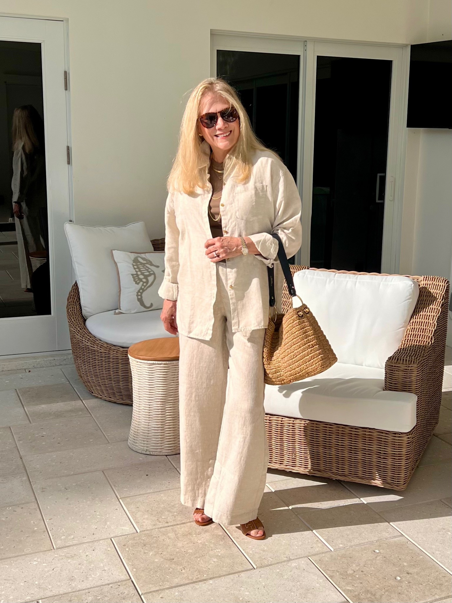 Embrace the essence of summer with a laid-back style, featuring a Retreat Linen outfit paired with a chic Raffia Bag. Perfect for those sunny days!

#LTKSummerEdit #LTKSeasonal #LTKItBag