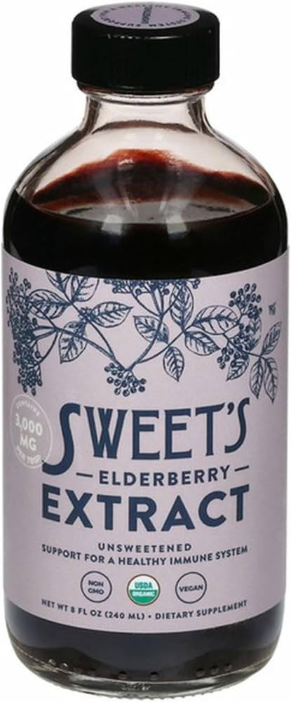 Organic Elderberry Extract | Unsweetened Elderberry Immune Support | Vegan | Keto and Diabetic Fr... | Amazon (US)