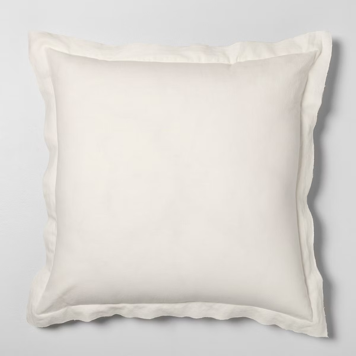 26"x26" Cotton & Linen Blend Euro Pillow Cream - Hearth & Hand™ with Magnolia | Target