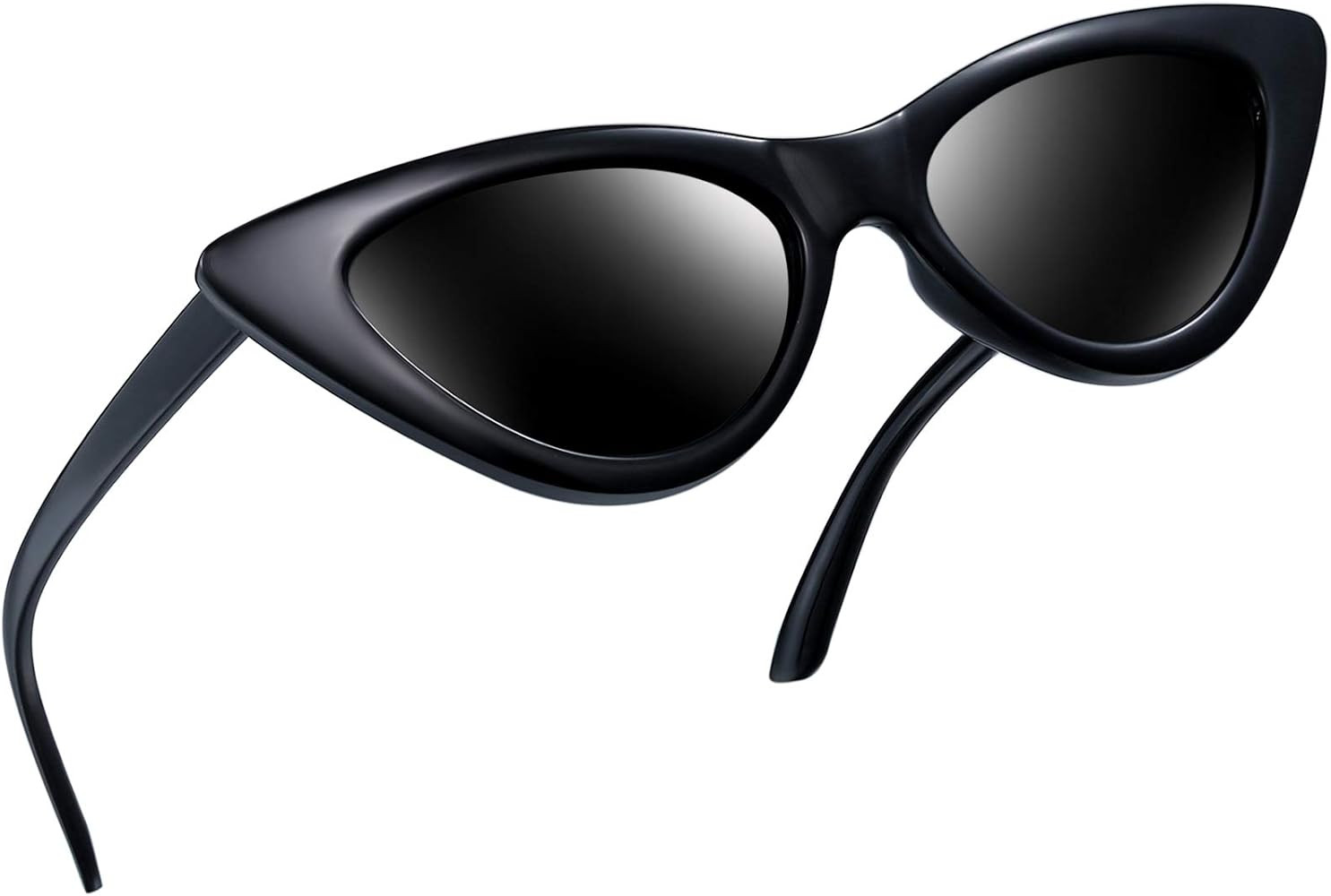 Polarized Cat Eye Sunglasses for Women, Retro Narrow Pointy Cateye Womens Sun Glasses | Amazon (US)