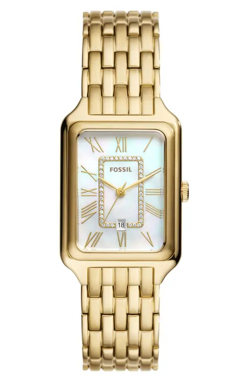 Fossil Raquel Bracelet Watch, 26mm in Gold at Nordstrom | Nordstrom