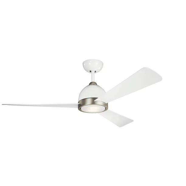 Kichler 300270 Incus 56" 3 Blade Indoor Ceiling Fan - White | Walmart (US)