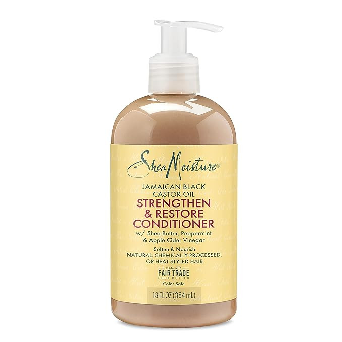 SheaMoisture Conditioner 100% Pure Jamaican Black Castor Oil to Intensely Smooth and Nourish Hair... | Amazon (US)