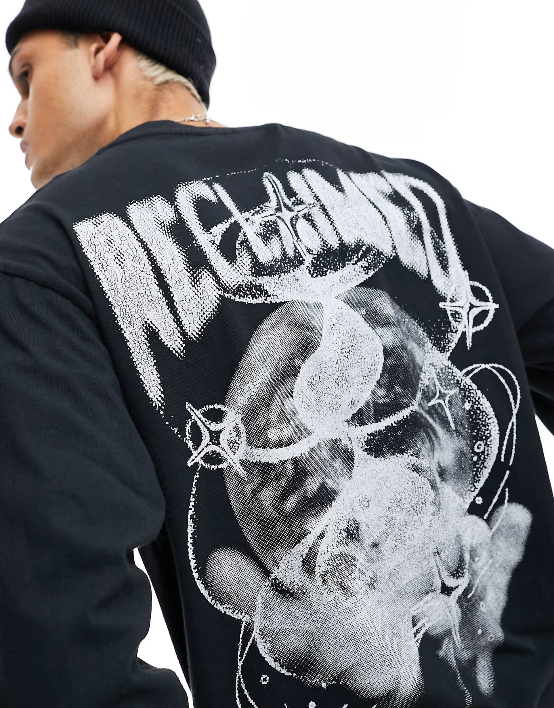 Reclaimed Vintage unisex long sleeve skate tee with graphic in black | ASOS (Global)