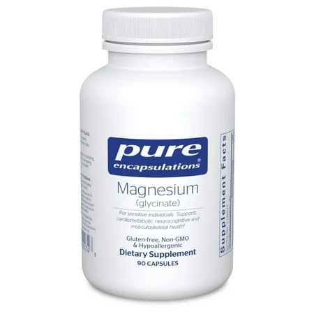Pure Encapsulations Magnesium (Glycinate) - Supplement to Support Stress Relief, Sleep, Heart Health, Nerves, Muscles, and Metabolism* - With Magnesium Glycinate - 90 Capsules | Walmart (US)