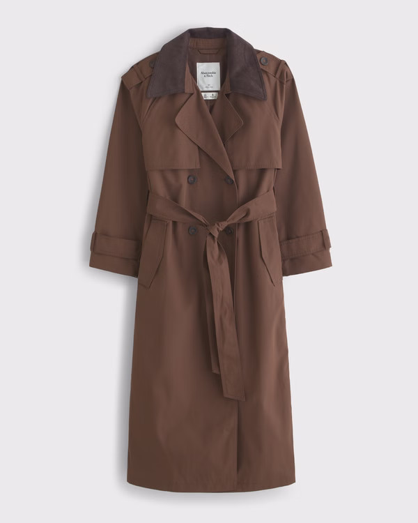 Women's Classic Trench Coat | Women's Coats & Jackets | Abercrombie.com | Abercrombie & Fitch (US)