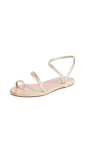 Ancient Greek Sandals Women's Eleftheria Sandals, Platinum, 7 Medium US | Amazon (US)