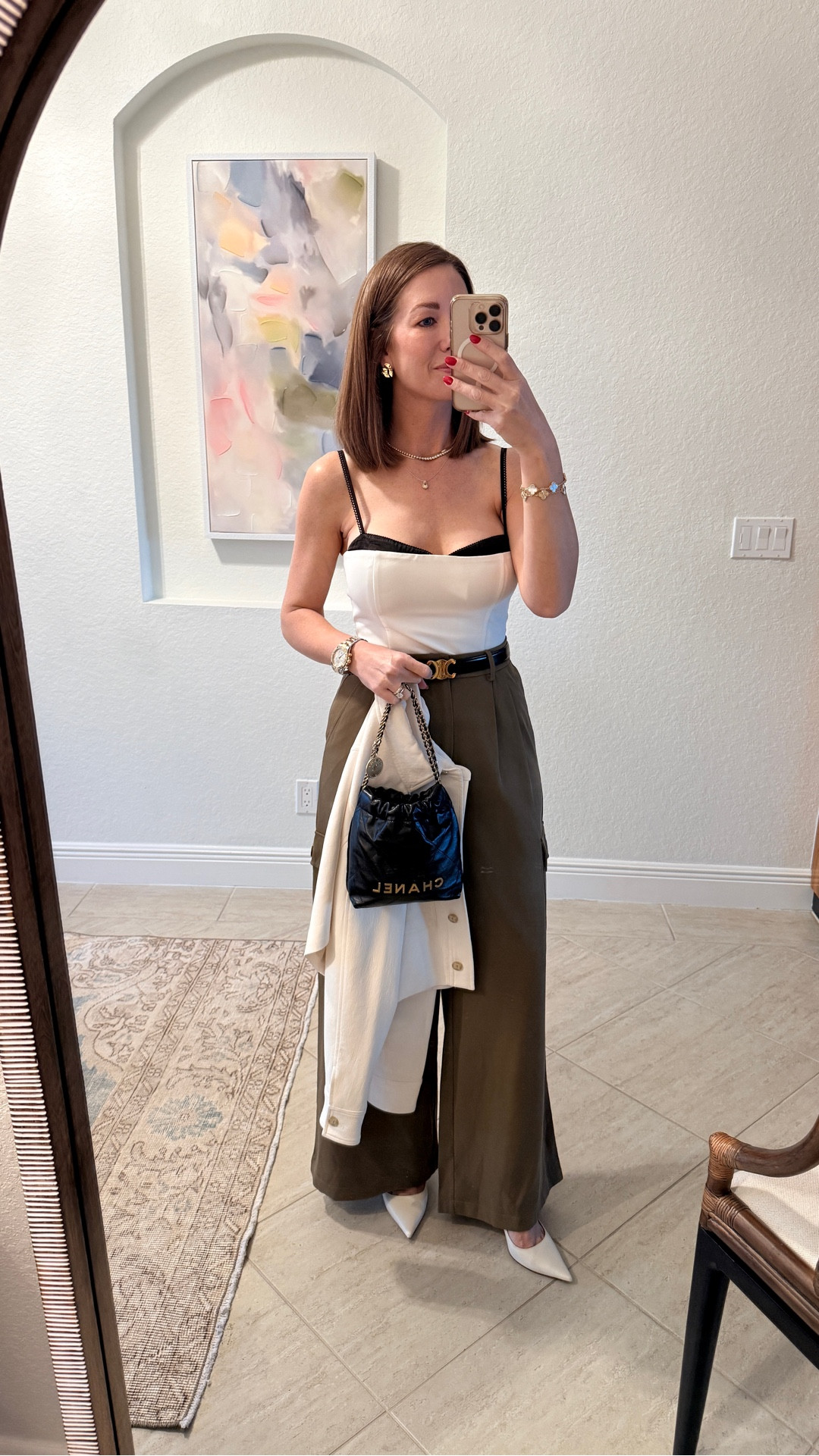 X’s and O’s Valentines Dinner Look 
Size 6 top, 4 Pants, 6 Jacket @Reformation @Aritzia 

#LTKOver40 #LTKootd #LTKValentine