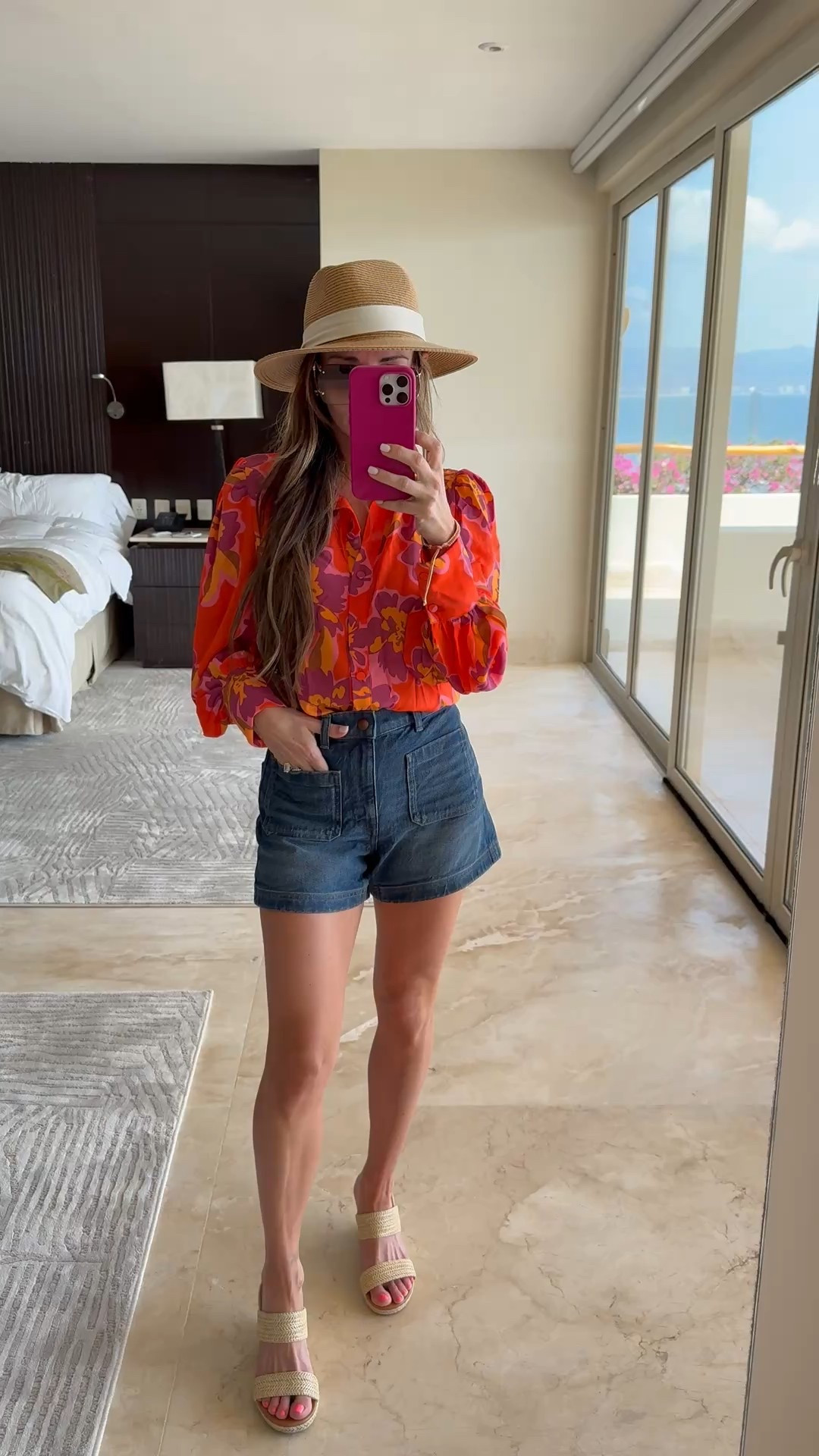 The vibrant colors in this top and the light weight material makes it perfect for warm weather vacations! 

#LTKTravel #LTKOver40