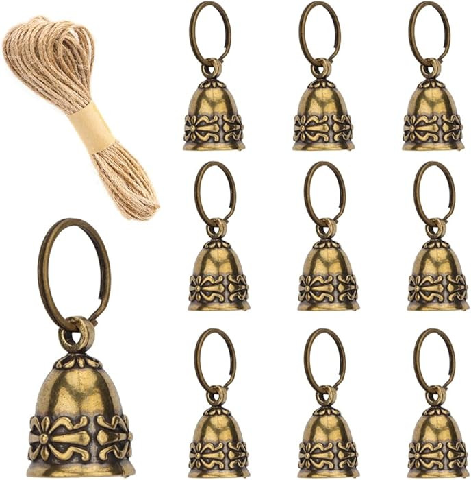 10pcs Pure Copper Bells Handmade Small Bells for Crafts, Wind Chimes for Home, Door Bells or Deco... | Amazon (US)