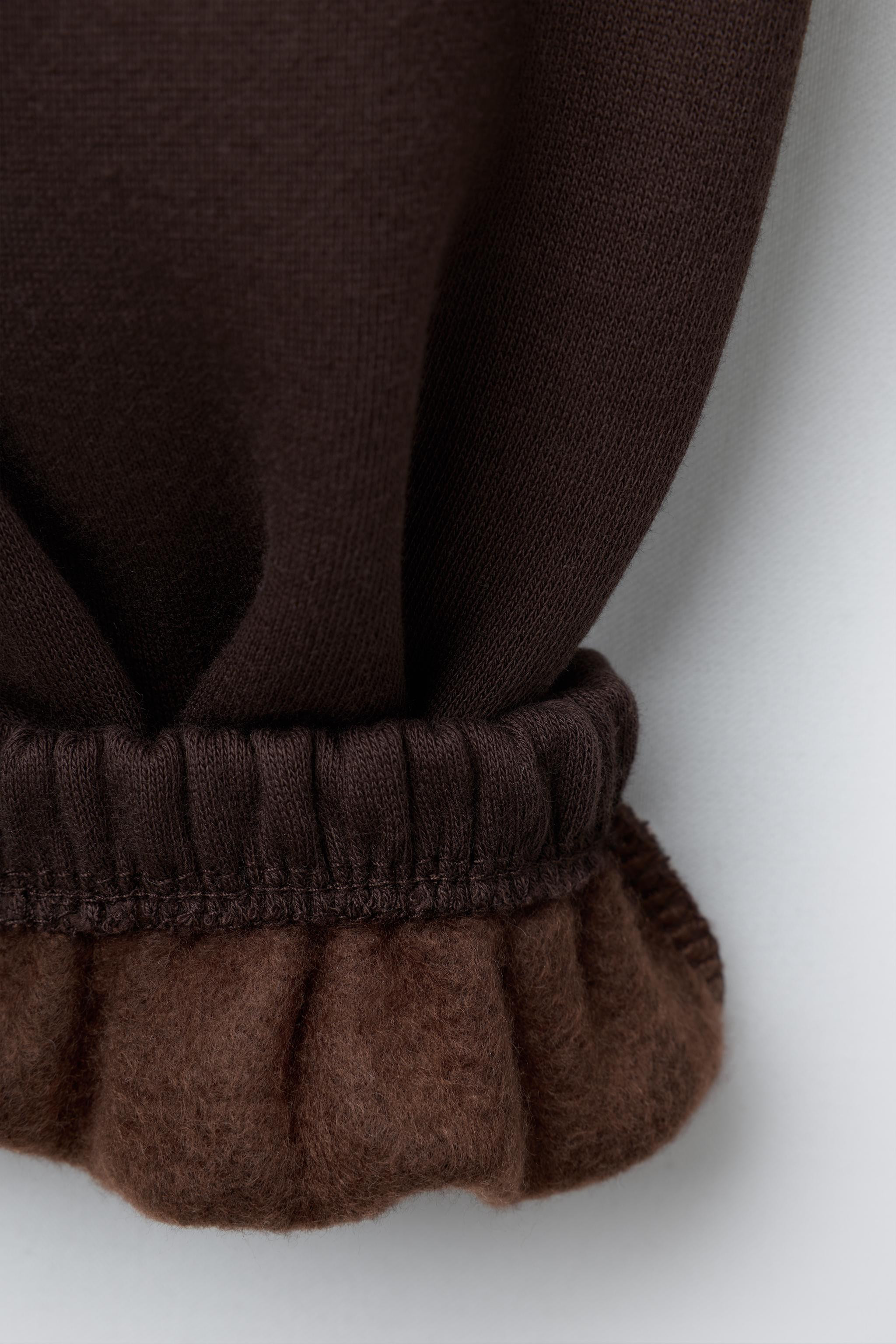 BALLOON TROUSERS WITH FLEECE LINING | Zara UK