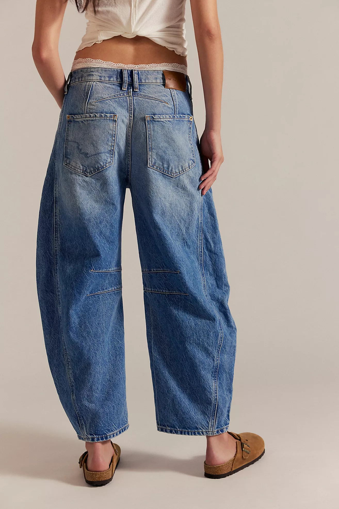 We The Free Good Luck Mid-Rise Barrel Jeans | Free People (Global - UK&FR Excluded)