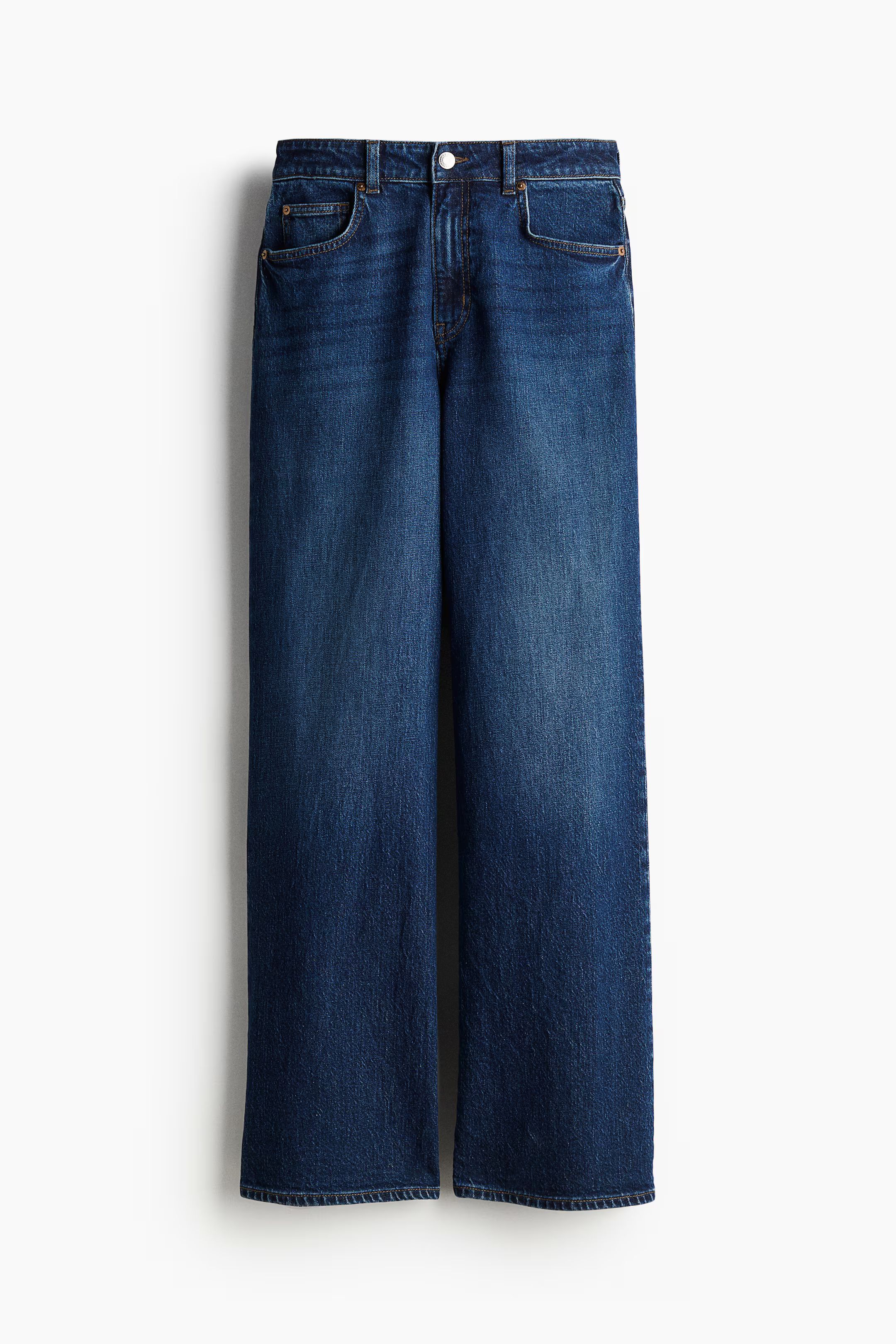 Wide High Jeans - High waist - Long - Light denim blue - Ladies | H&M US | H&M (US + CA)