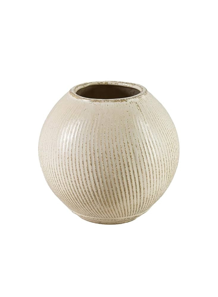 Serene Spaces Living 6-Inch Decorative Fishbowl Vase - Elegant Ceramic Bowl for Floral Arrangemen... | Amazon (US)