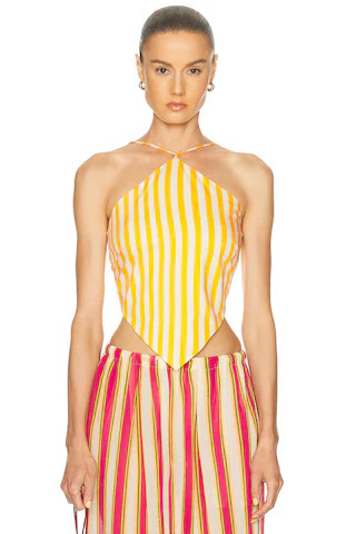 Kit Poplin Tie Top | FWRD 