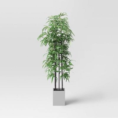 61" Artificial Bamboo Floor Plant Green - Threshold™ | Target