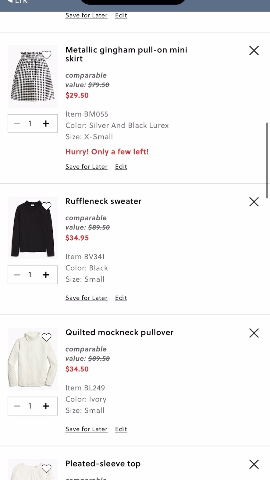 Hurry JCrew factory sale is 60% off! Create a whole season worth of looks for $300!